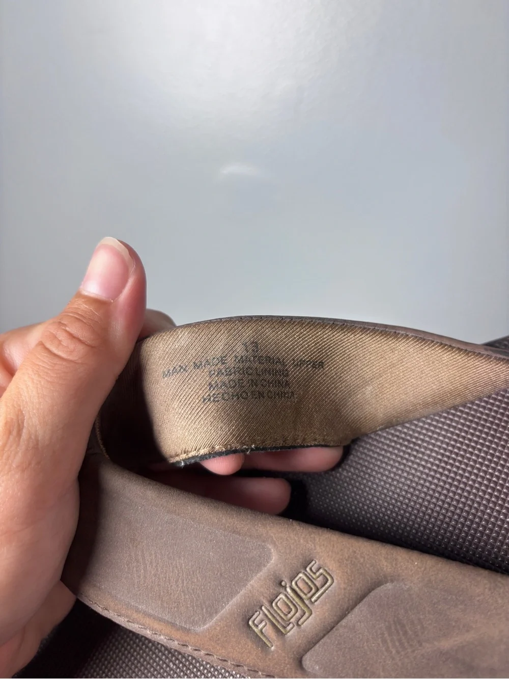 Mens Flojos men's flip flops size 13